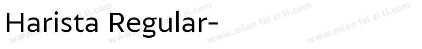 Harista Regular字体转换